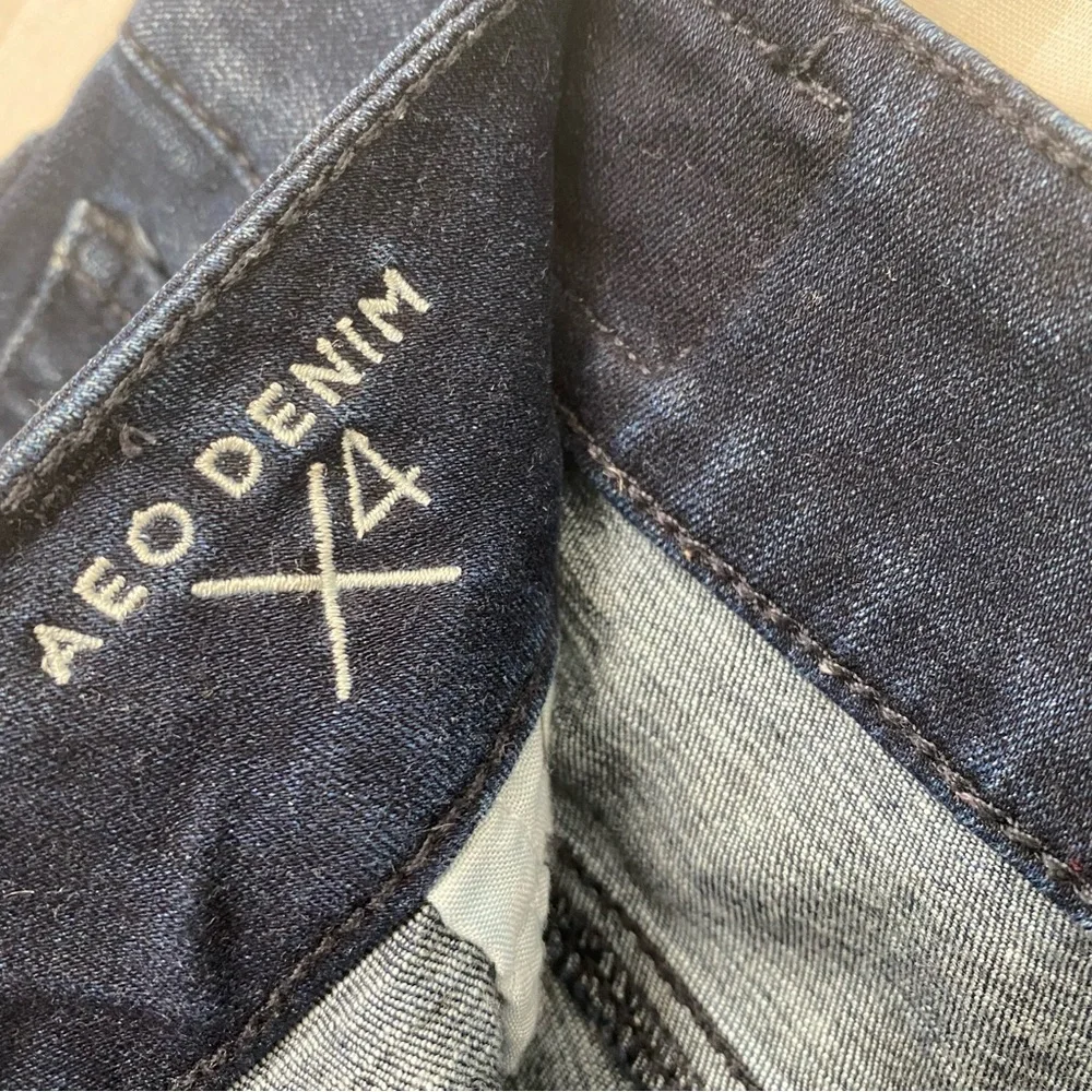 🌈5/$25 BUNDLE! 🎉AMERICAN EAGLE 🦅 AEO 360 Super Super Stretch Artist Crop jeans - Picture 5 of 5